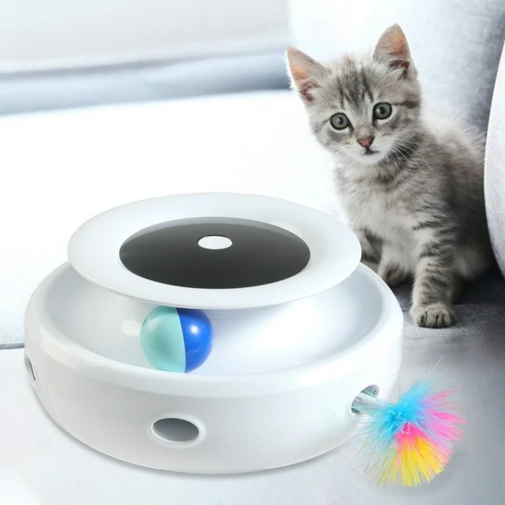Electric Interactive Toy Pet Set 2 in 1 Smart Feather Fun Ball | Purrfect Pet Haven
