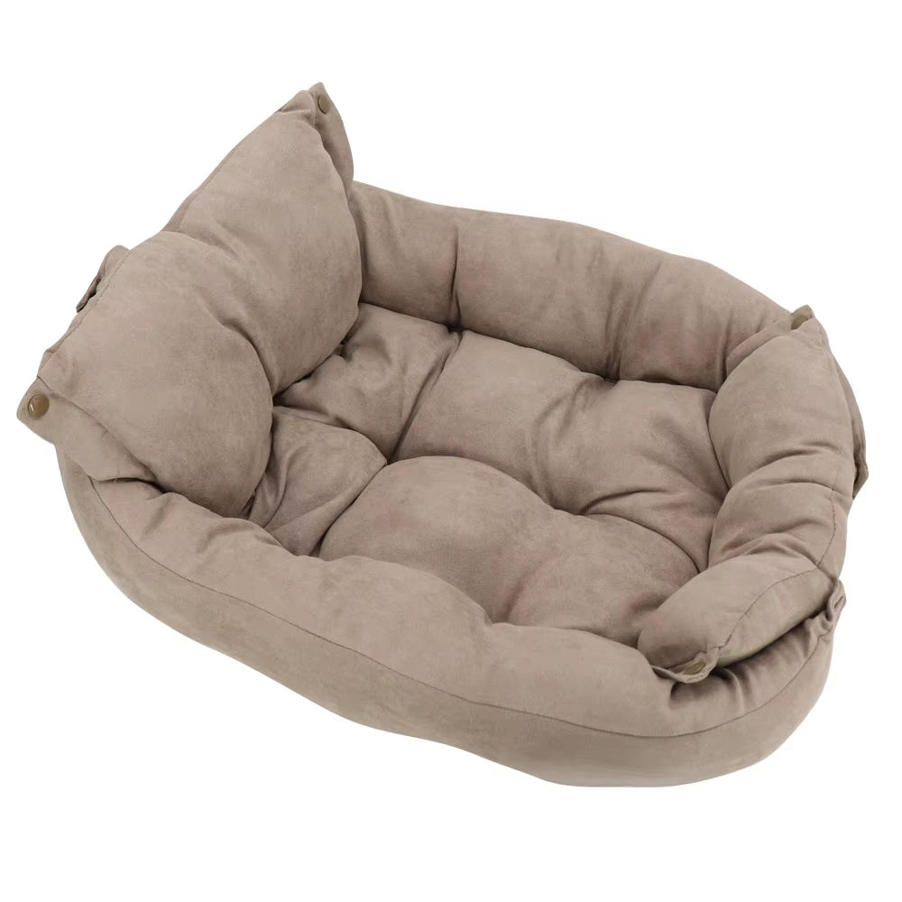 3 In 1 Dogs Cat Sleeping Bed Winter Warm Pet Kennel Cushion