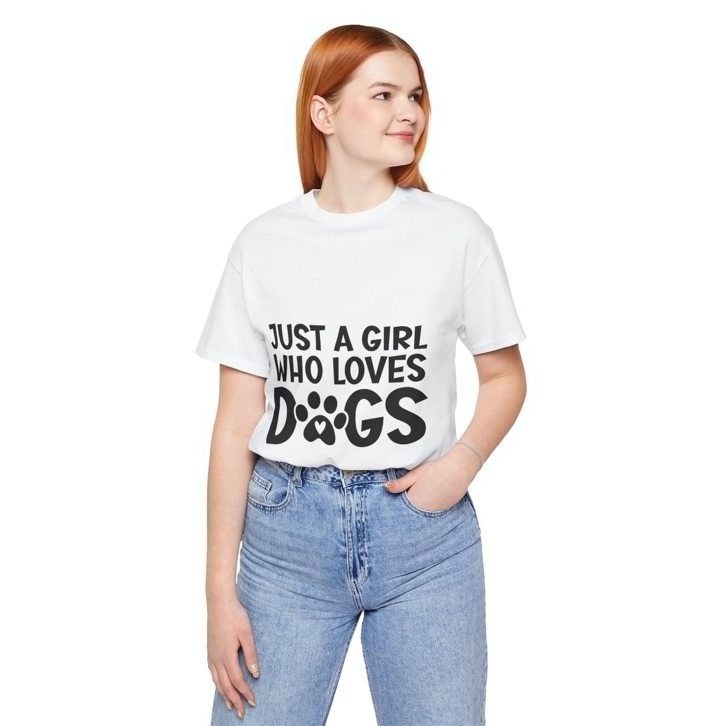 Dog Lover Unisex Tee - Just a Girl Who Loves Dogs | Purrfect Pet Haven