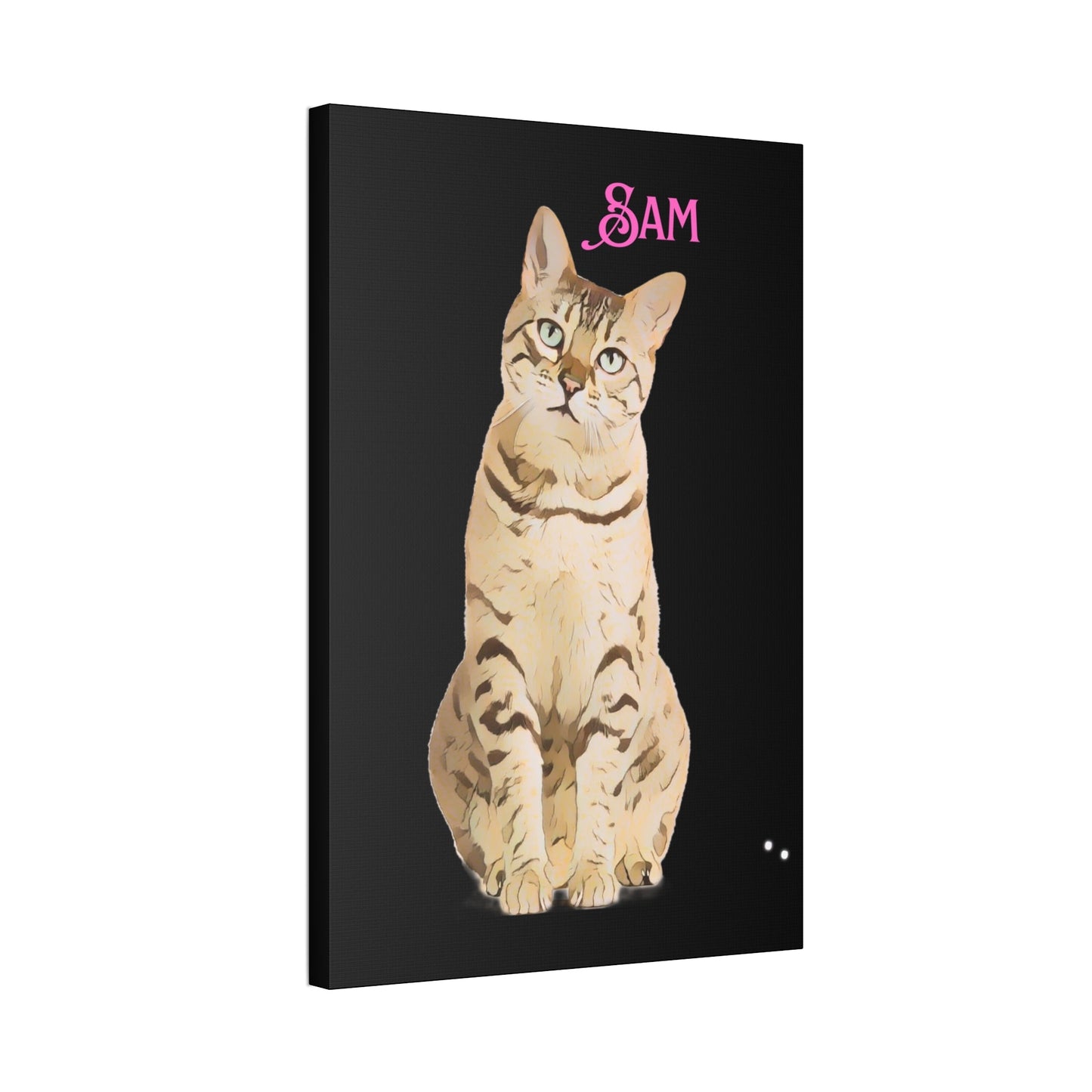 PAW-sonalized Black Canvas Print | Upload Photo~Choose size | Purrfect Pet Haven