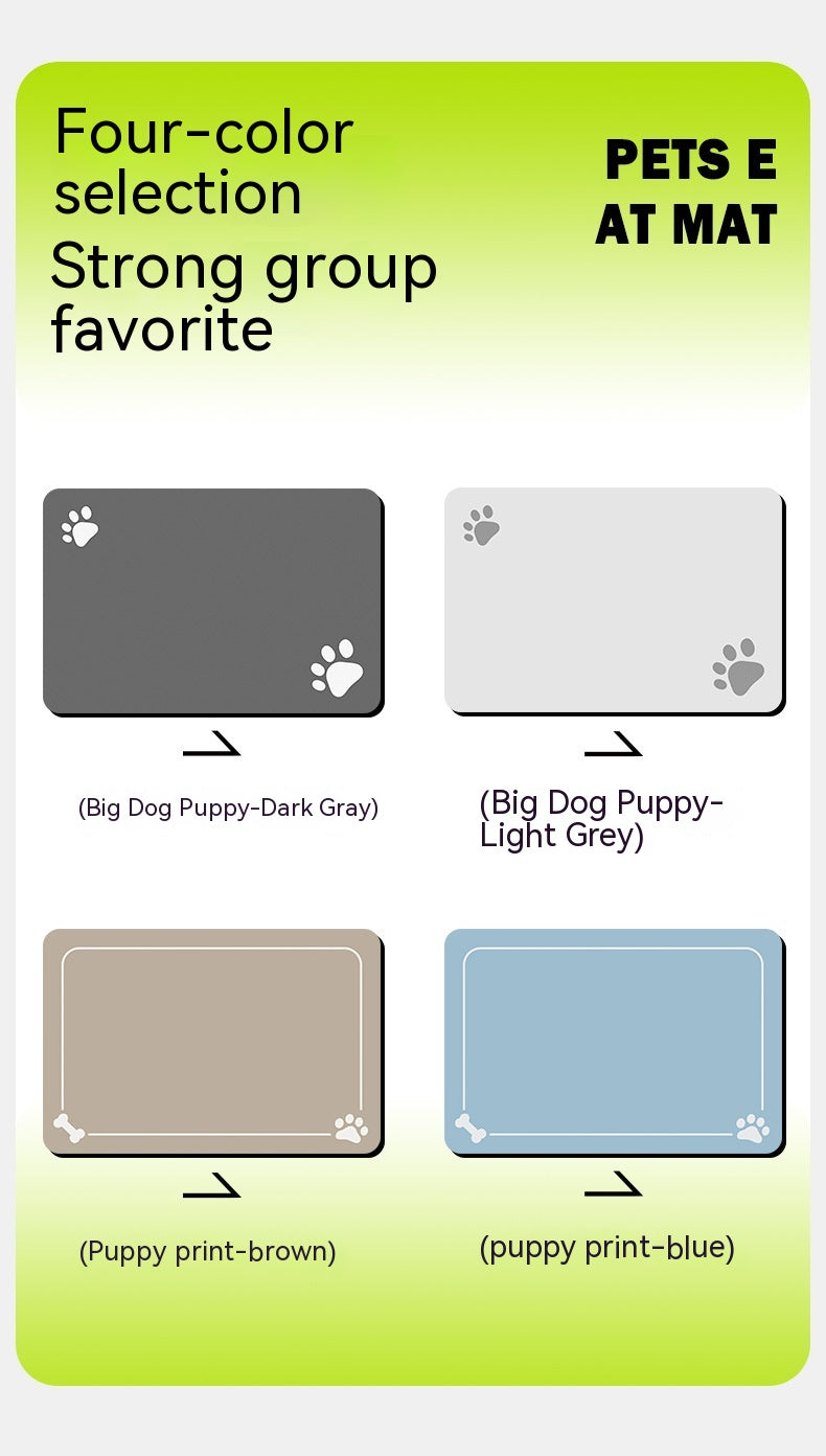 Pet Feeding Mat for Dogs and Cats - Washable And Reusable Placemat