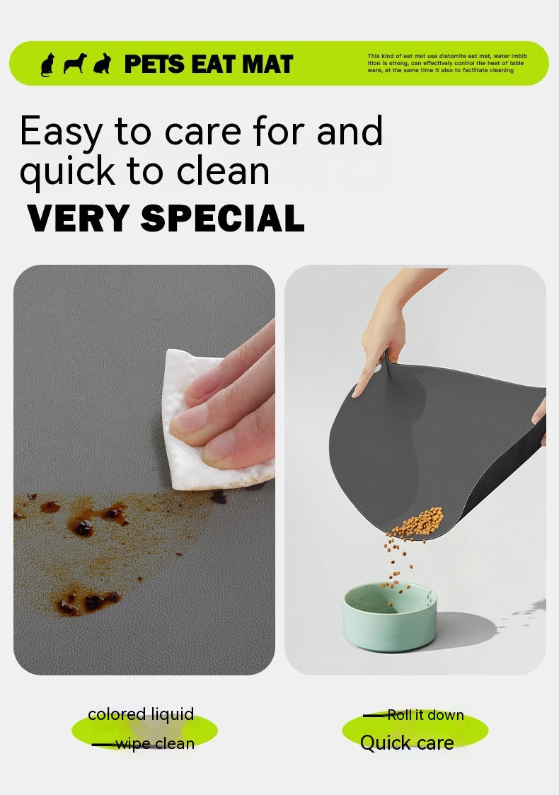 Pet Feeding Mat for Dogs and Cats - Washable And Reusable Placemat