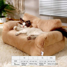 Cozy Plush Cat Bed Sofa for Small to Medium Dogs and Cats - Winter Warm Pet Nest | Purrfect Pet Haven