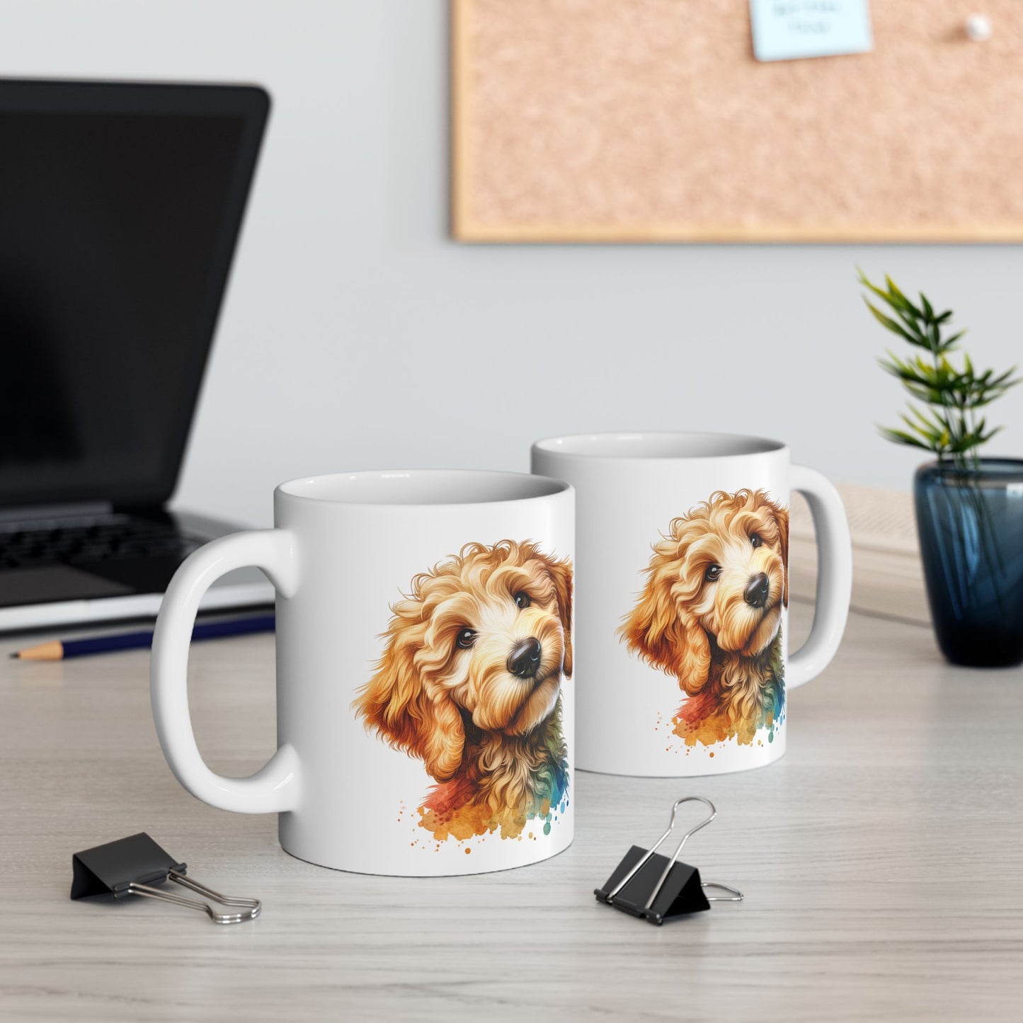 Cute Goldendoodle Dog Lovers Ceramic Mug - 11oz & 15oz - Perfect Gift for Doodle Owners