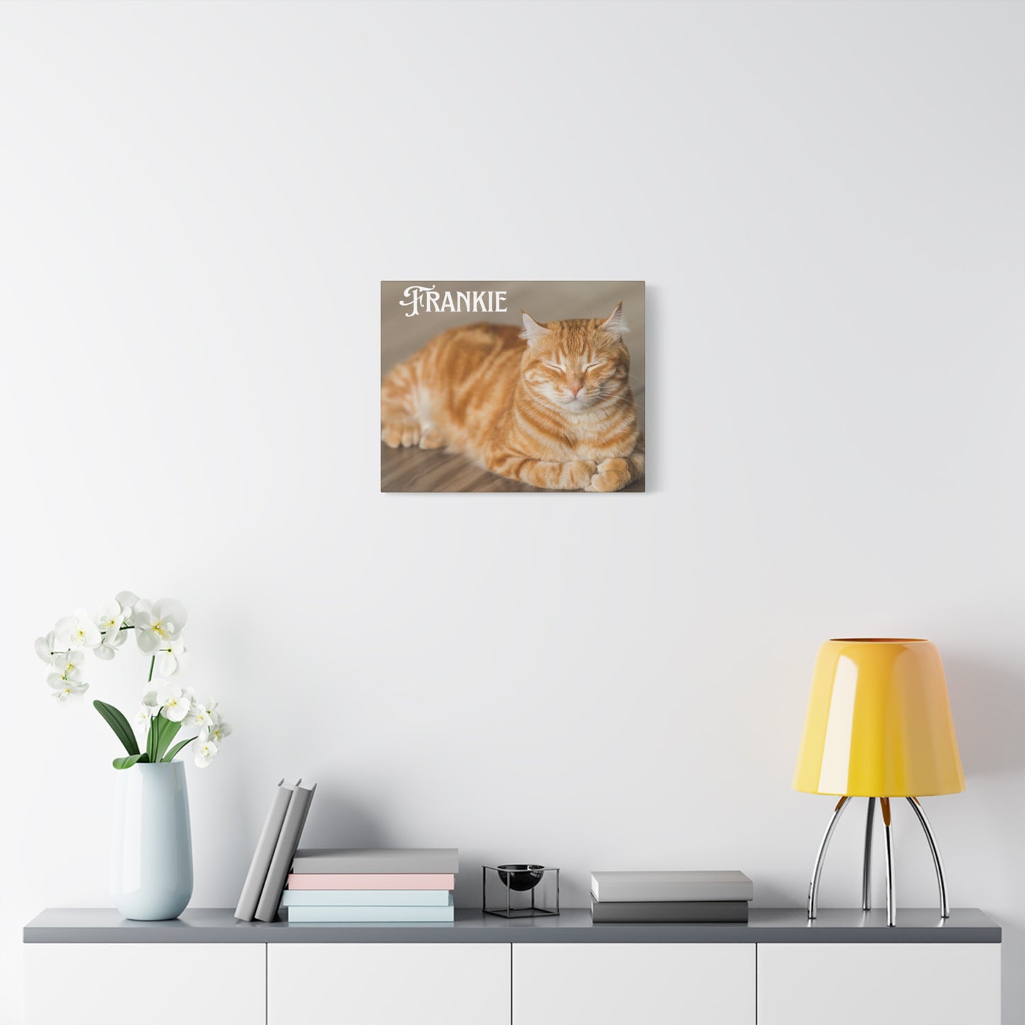 Personalized Landscape Photo Canvas Wall Art - Stretch Framed Print for Pet Lovers