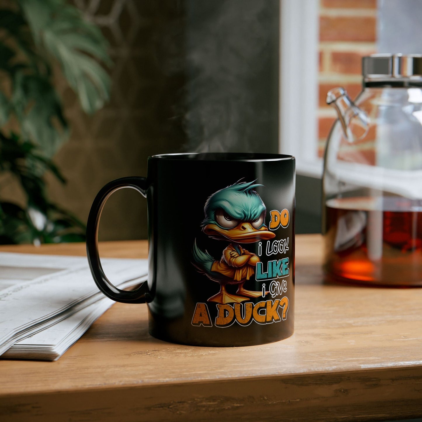 Funny Duck Quote Black Mug - 11oz & 15oz - Perfect Gift for Duck Lovers | Purrfect Pet Haven