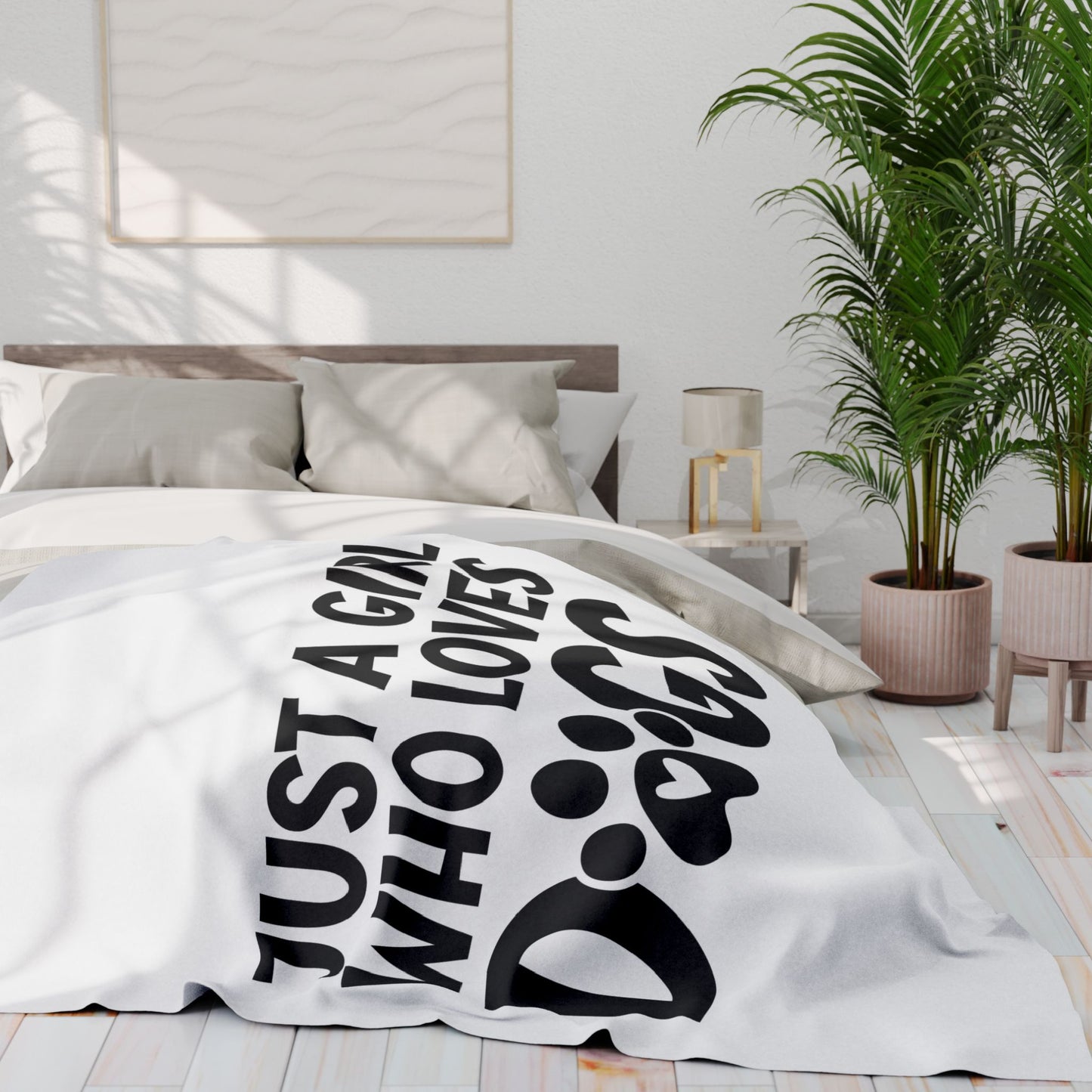 Just a Girl Who Loves Dogs - Fleece Blanket