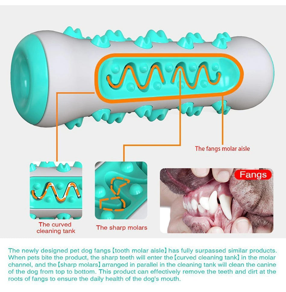 Indestructible Dog Squeaky Toys - Tough Toothbrush Chew Toy for Aggressive Chewers