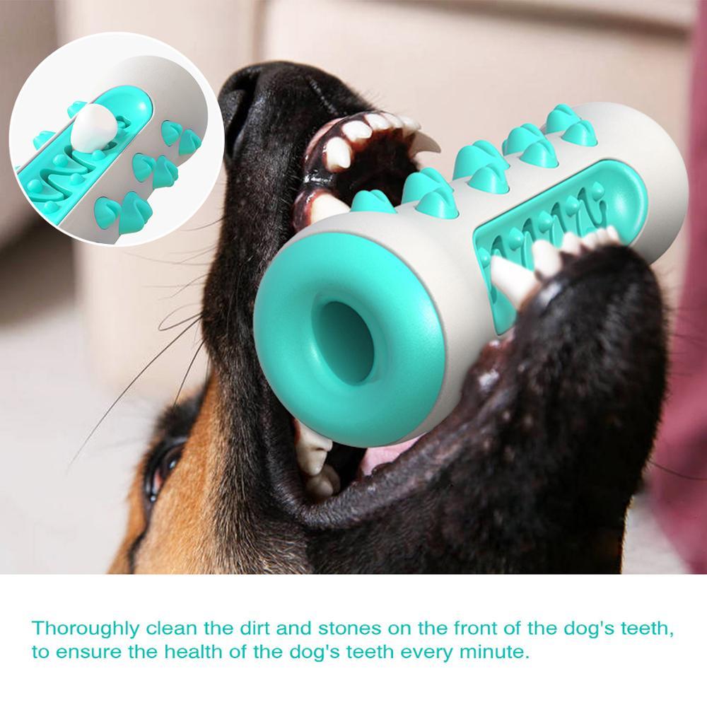 Indestructible Dog Squeaky Toys - Tough Toothbrush Chew Toy for Aggressive Chewers