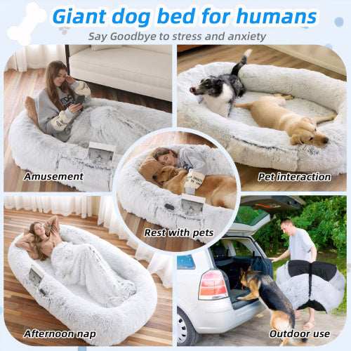 Human-Sized Dog Bed - Washable Orthopedic Extra Large - Purrfect Pet Haven