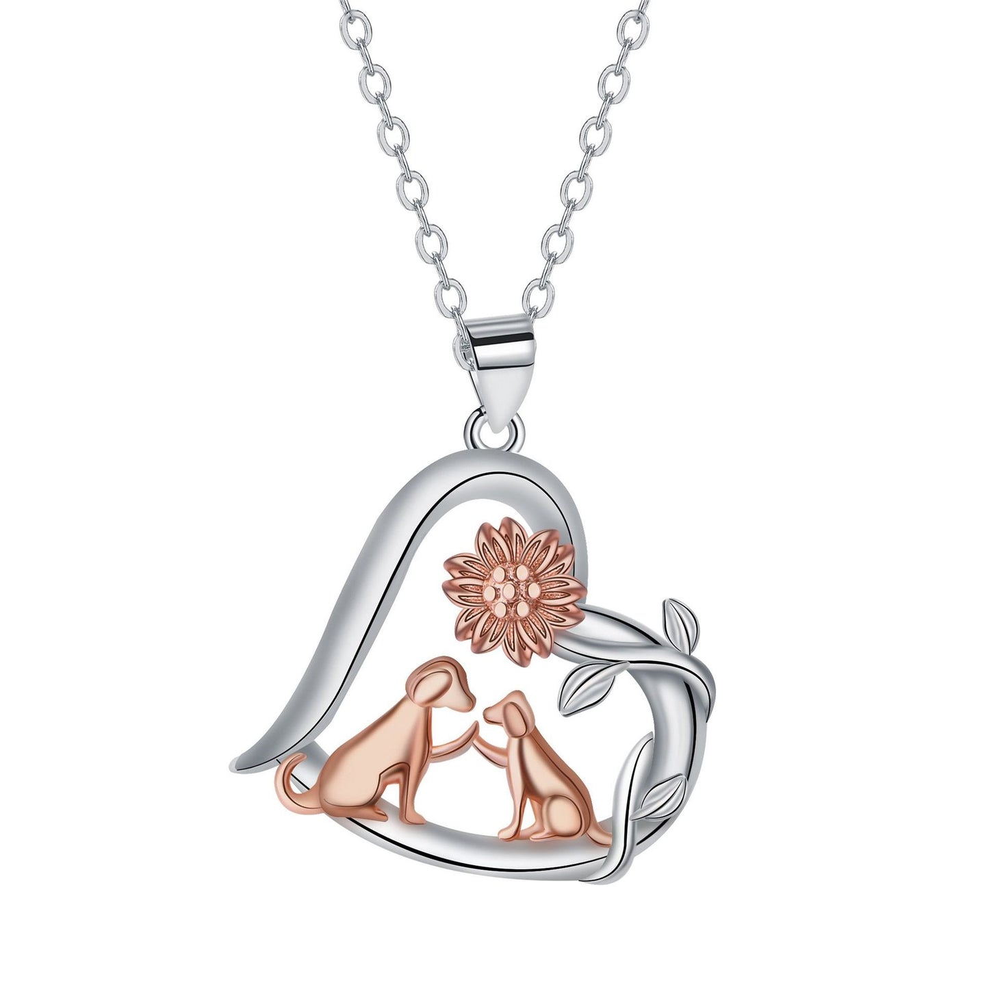 Pastoral Style Pendant Dog Necklace Women
