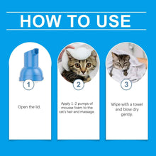 Waterless Cat Shampoo Mousse - No-Rinse Cleaning Foam - Purrfect Pet Haven