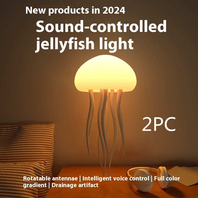 Portable LED Jellyfish Mood Lamp - Smart Night Light - Purrfect Pet Haven