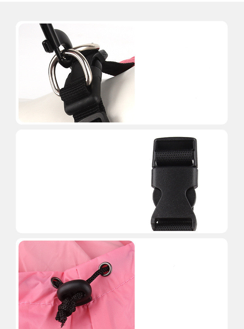 Black pet collar with buckle and leash attachment on a white background