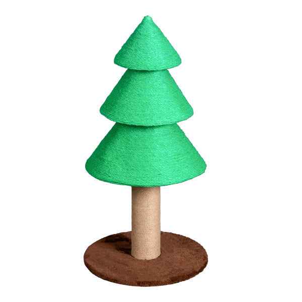 Christmas Tree Cat Scratcher - 31.5" Sisal Scratching Post