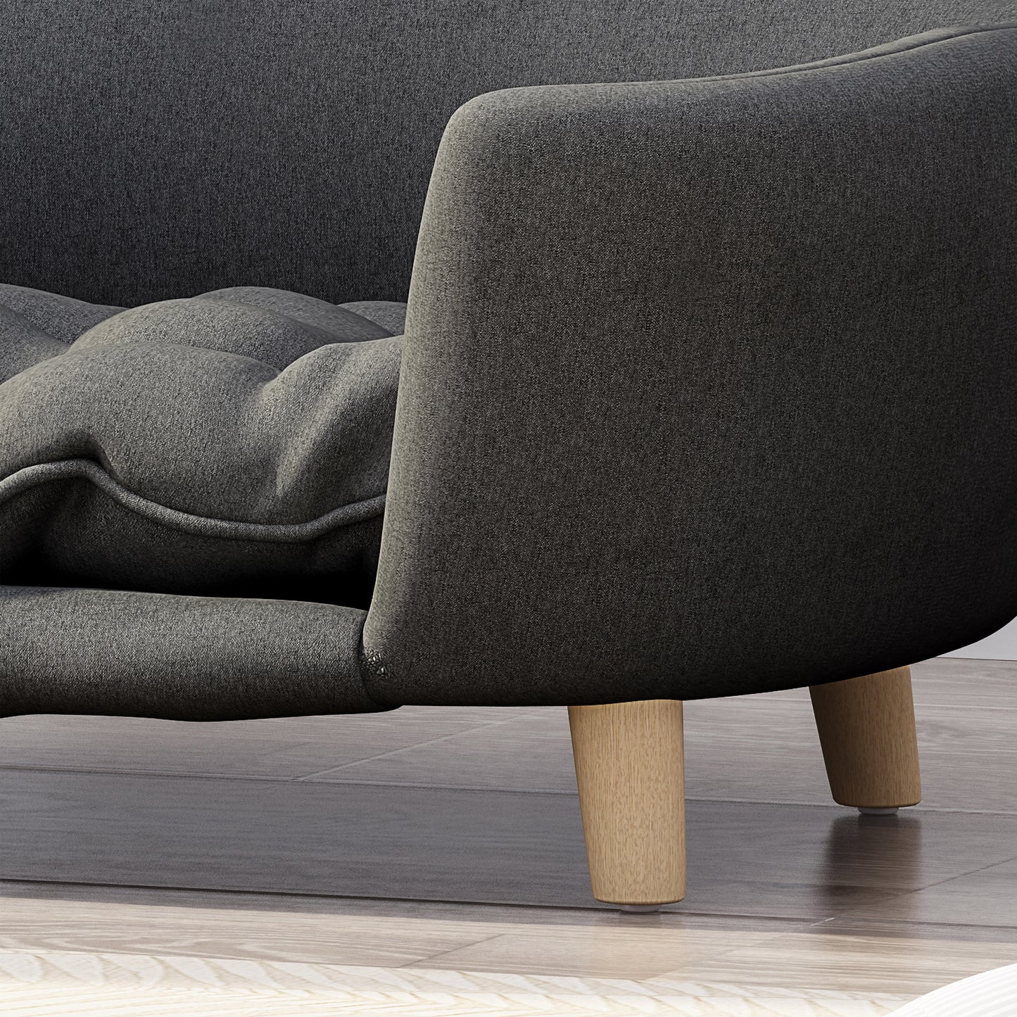 Luxurious Modern Dog Couch - Birch Wood