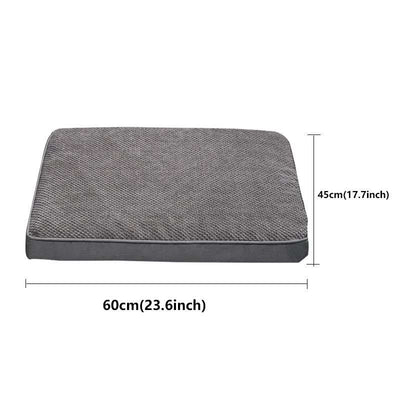 Memory Foam Pet Bed Mat with Removable Cover for Cleaning - Small to X-Large
