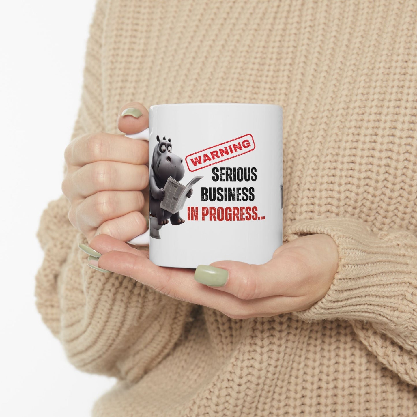 Funny Toilet Humor Ceramic Mug - 11oz & 15oz Coffee Cup for Adults | Purrfect Pet Haven