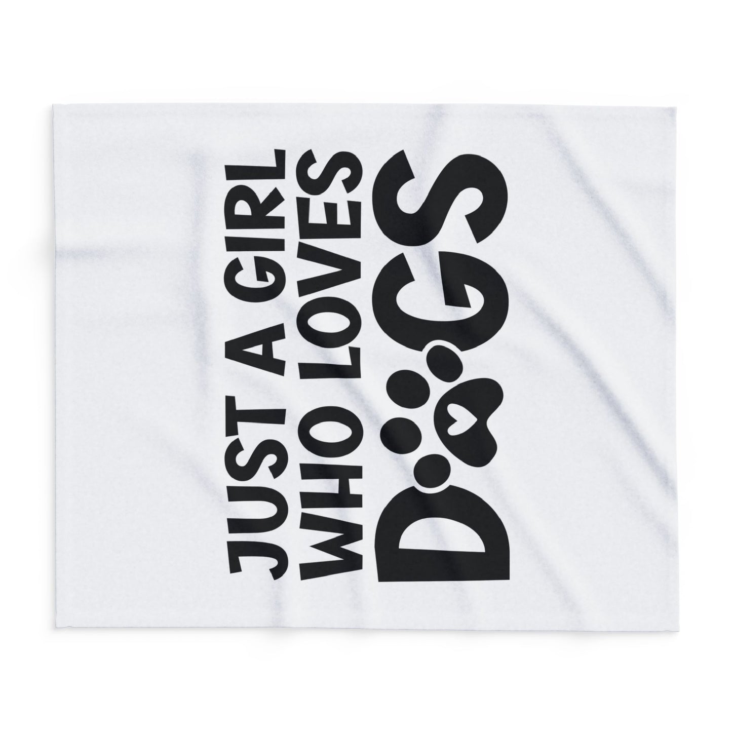 Just a Girl Who Loves Dogs - Fleece Blanket