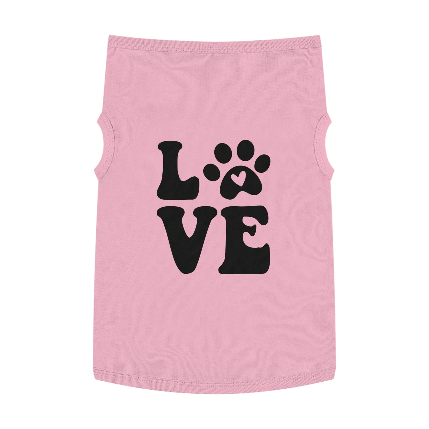 Cute Pet Tank Top - 'Love' Design for Dogs and Cats
