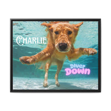 Framed Personalized Landscape Photo Canvas Wall Art - 'Add your Caption'