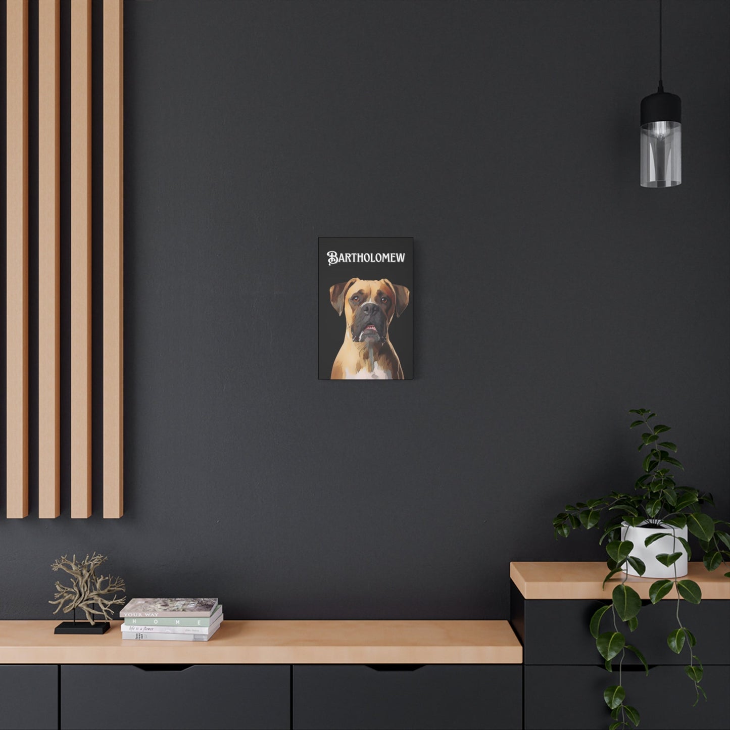 Personalized Dog Canvas Art - Custom Pet Portrait of Bartholomew | Purrfect Pet Haven