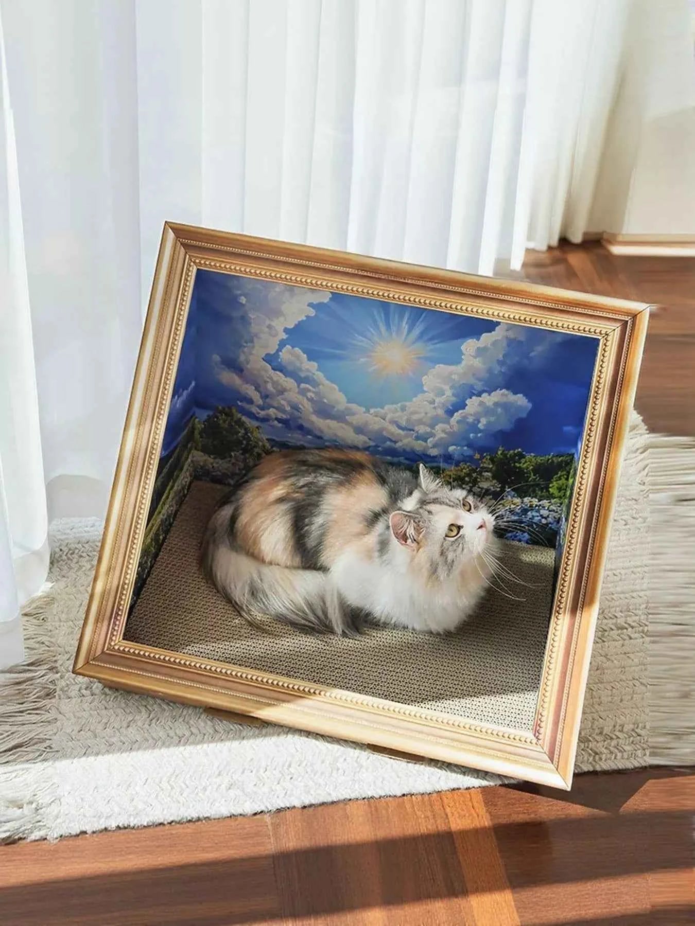 Cat Scratcher Nest - Unique Artistic Frame Look
