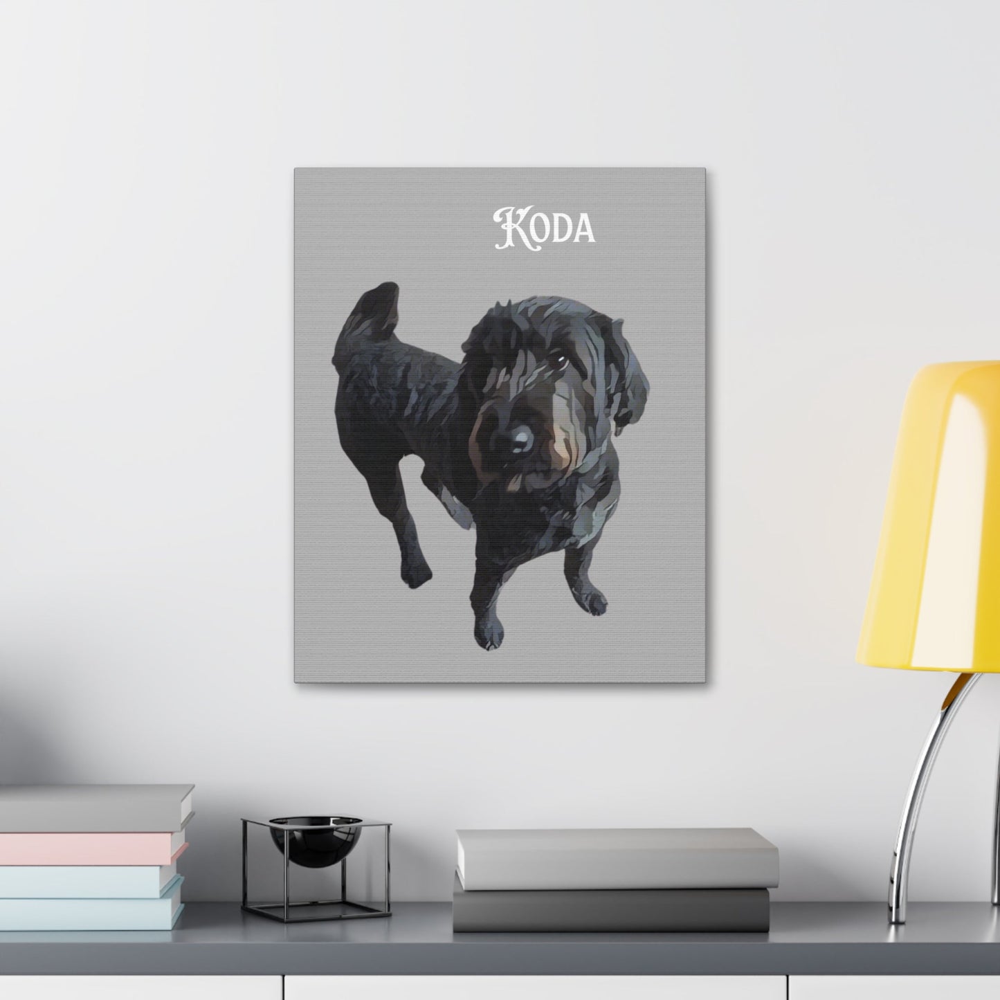PAW-sonalized Light Grey Canvas Print | Upload Photo~Choose size