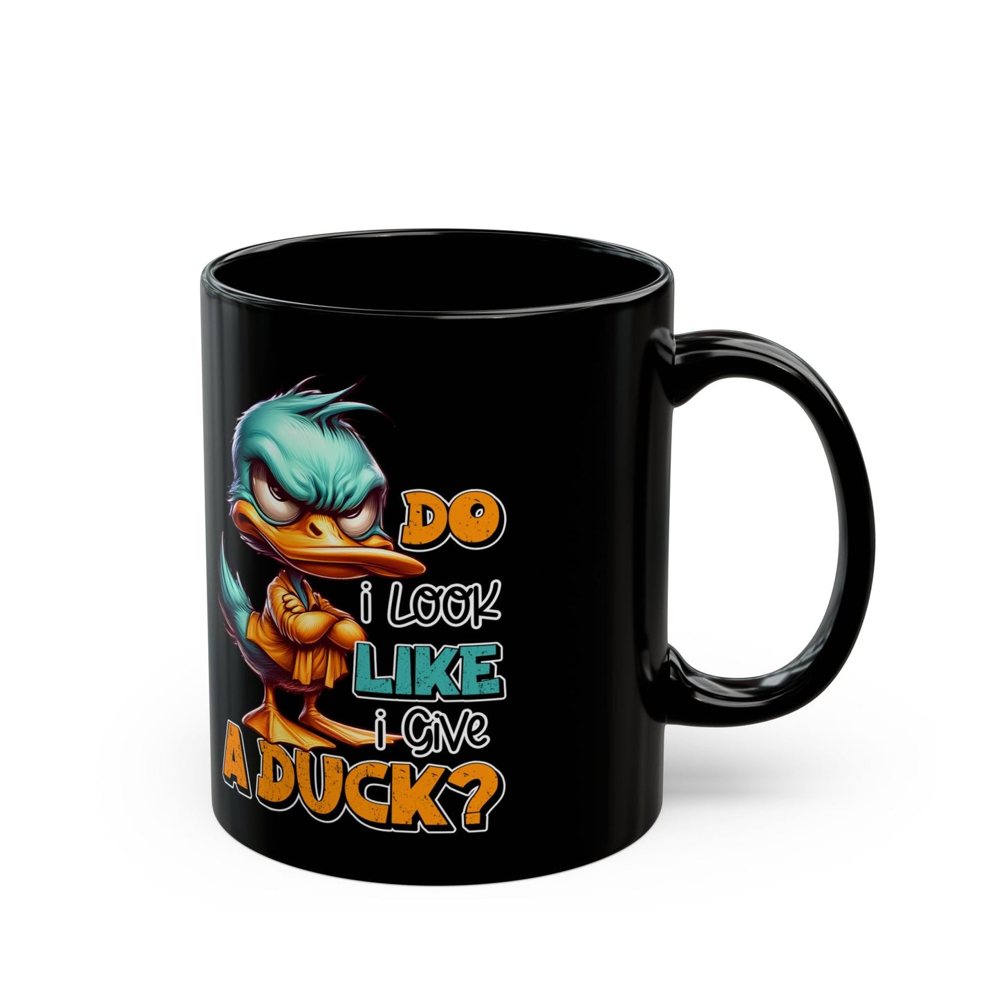 Funny Duck Quote Black Mug - 11oz & 15oz - Perfect Gift for Duck Lovers | Purrfect Pet Haven