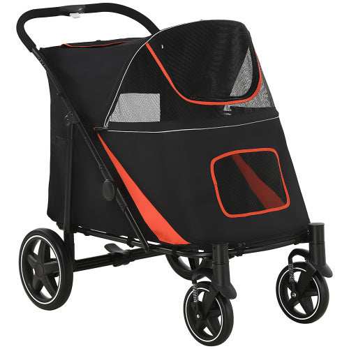 Large Dog Stroller - 1-Click Fold for Senior Dogs - Purrfect Pet Haven