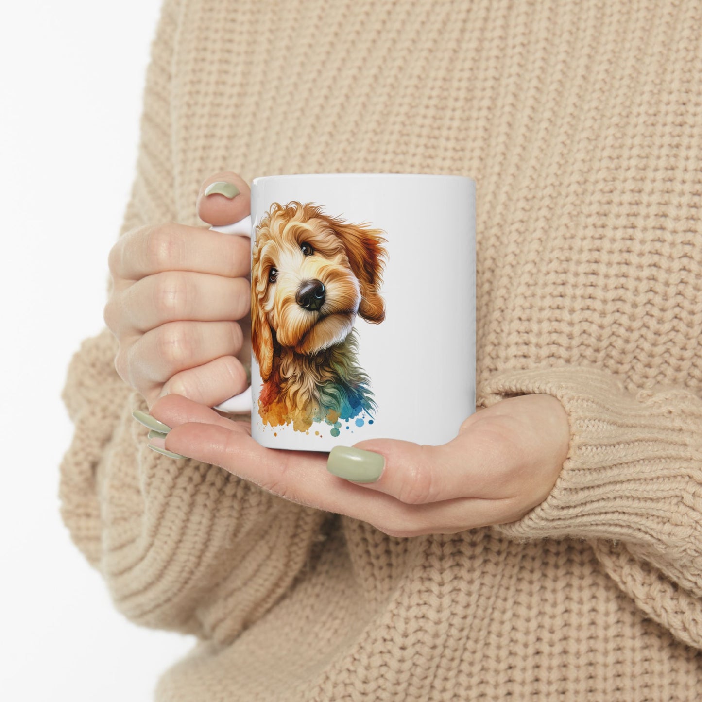 Cute Goldendoodle Dog Lovers Ceramic Mug - 11oz & 15oz - Perfect Gift for Doodle Owners