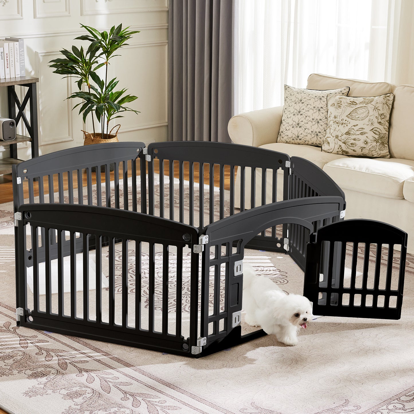 Safe & Reliable Dog Play Fence - Portable Pet Exercise Pen