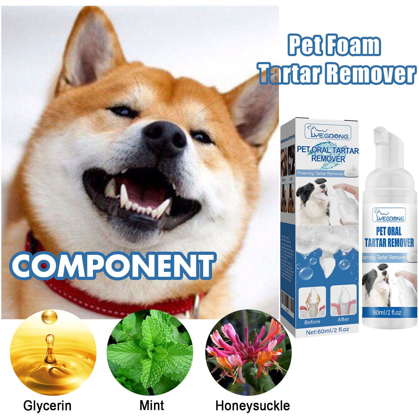 Dental Foam Cleaner For Removing Calculus, Yellow Teeth, Bad Breath, Teeth Cleaning