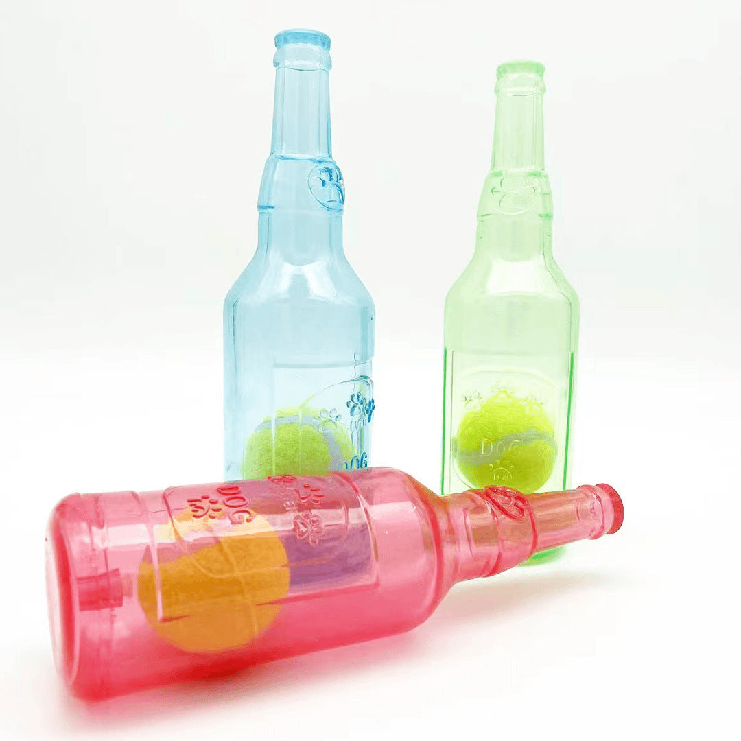Water Bottle Squeaky Indestructible Dog Toys For Aggressive Chewers