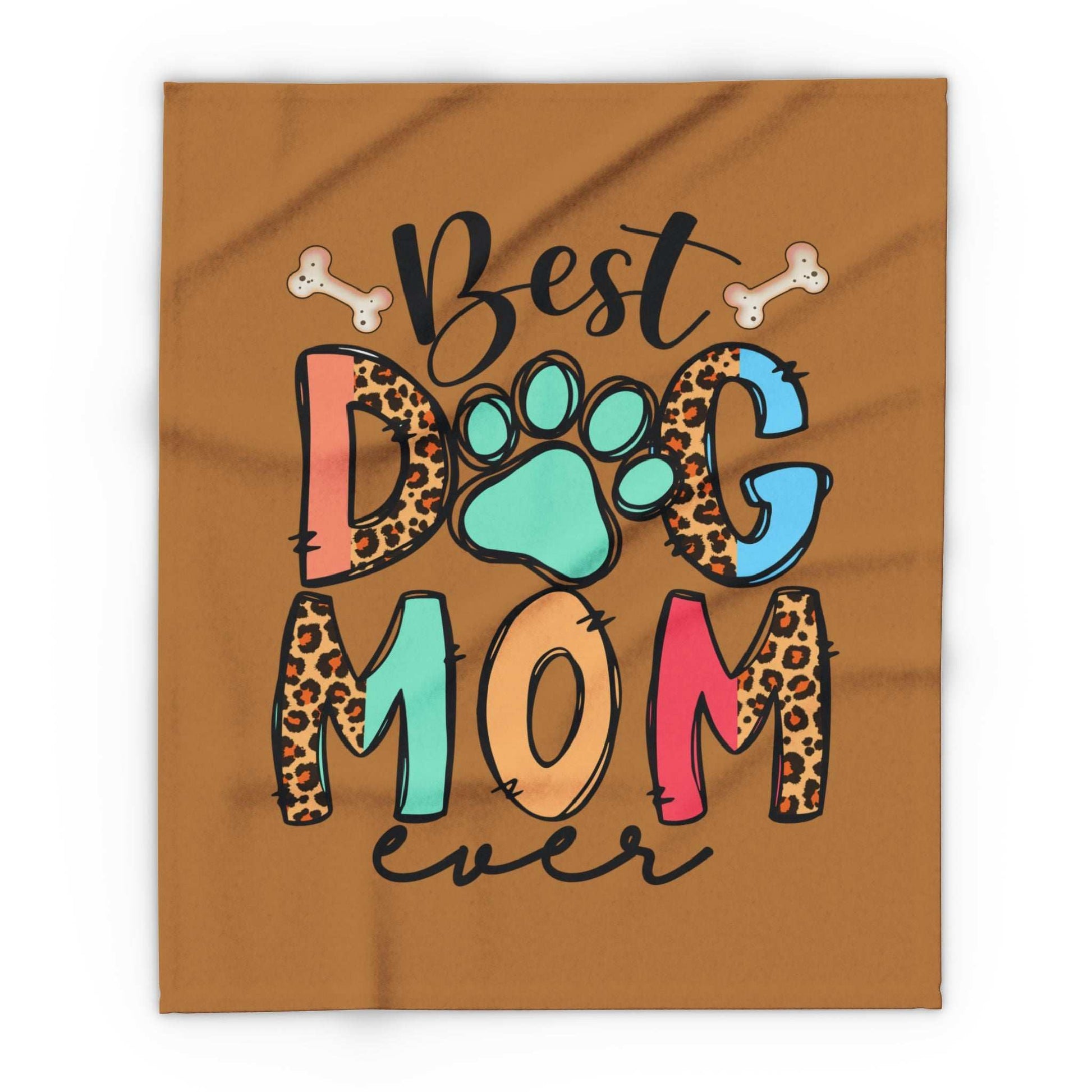Best Dog Mom Ever Fleece Blanket - Cozy Pet Blankie - Purrfect Pet Haven