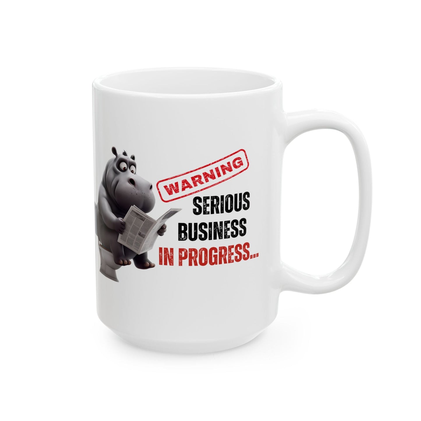 Funny Toilet Humor Ceramic Mug - 11oz & 15oz Coffee Cup for Adults | Purrfect Pet Haven