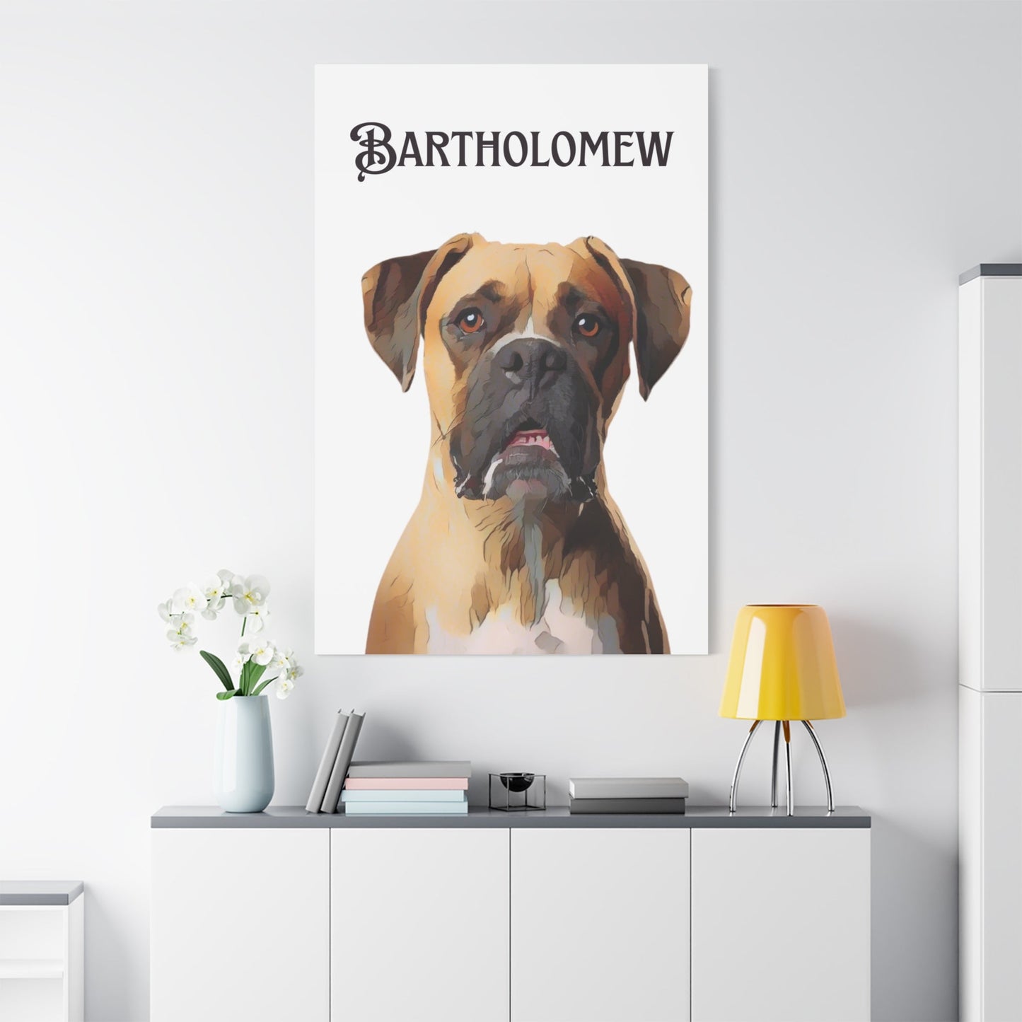PAW-sonalized White Canvas Print | Upload Photo~Choose size | Purrfect Pet Haven