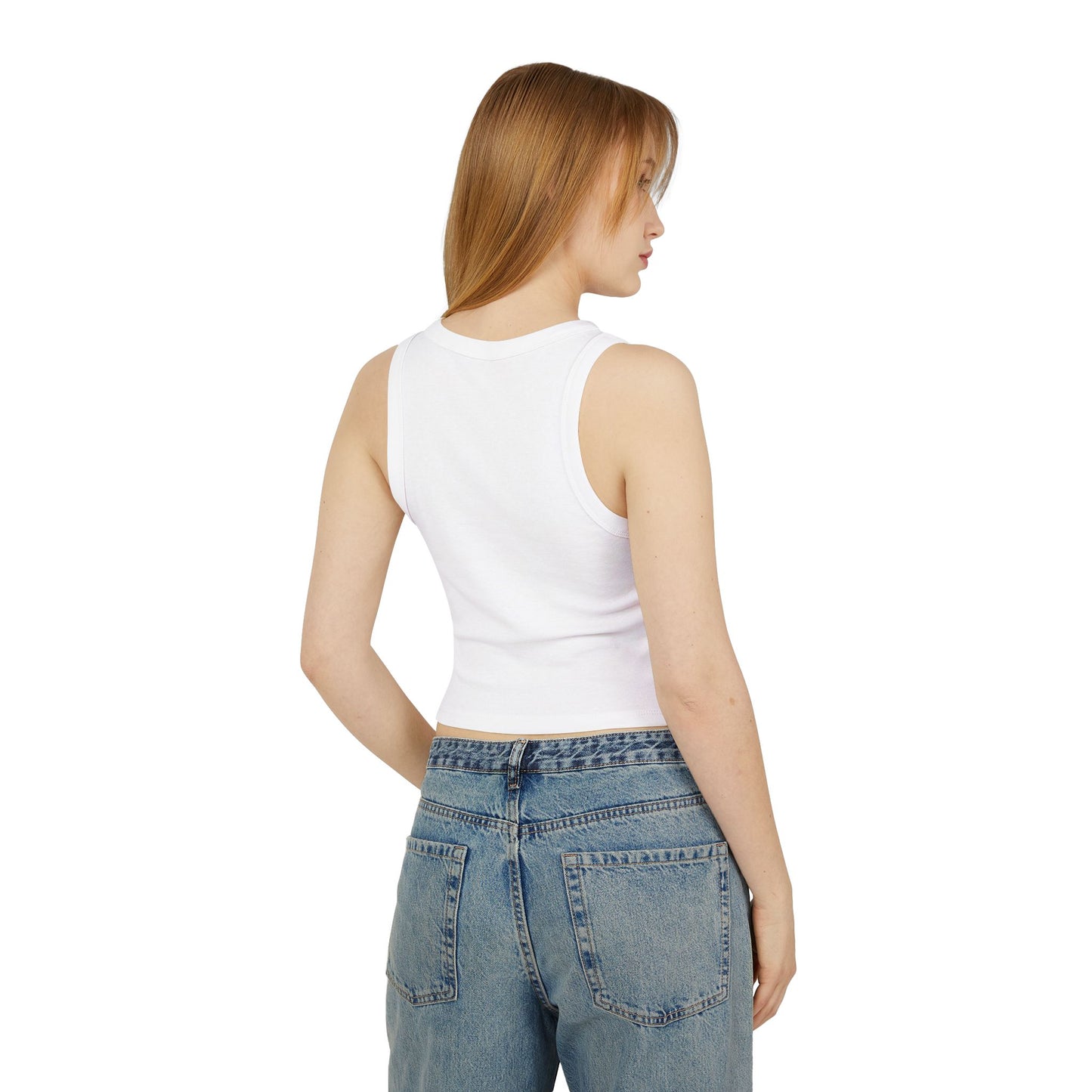 Dog Lover Coffee Micro Rib Racer Tank Top