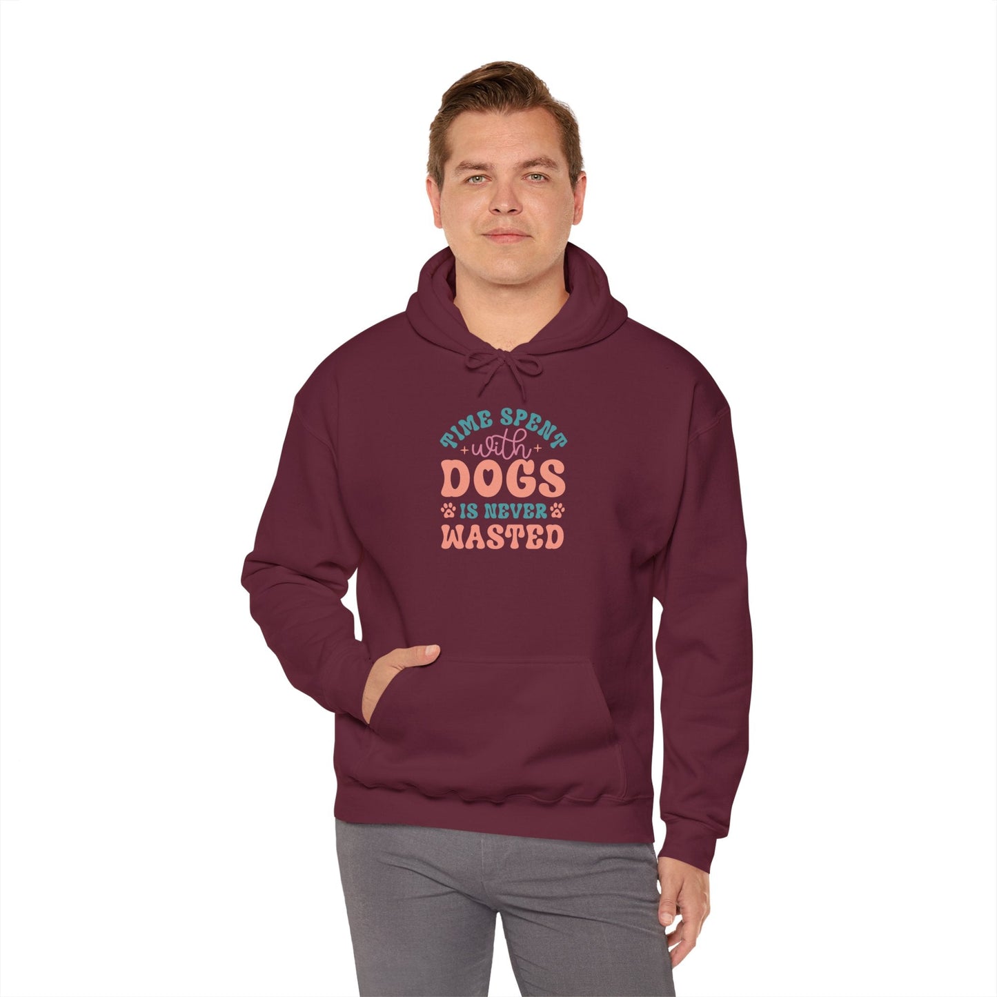 Time Spent with Dogs Hoodie - Perfect for Dog Lovers | Purrfect Pet Haven
