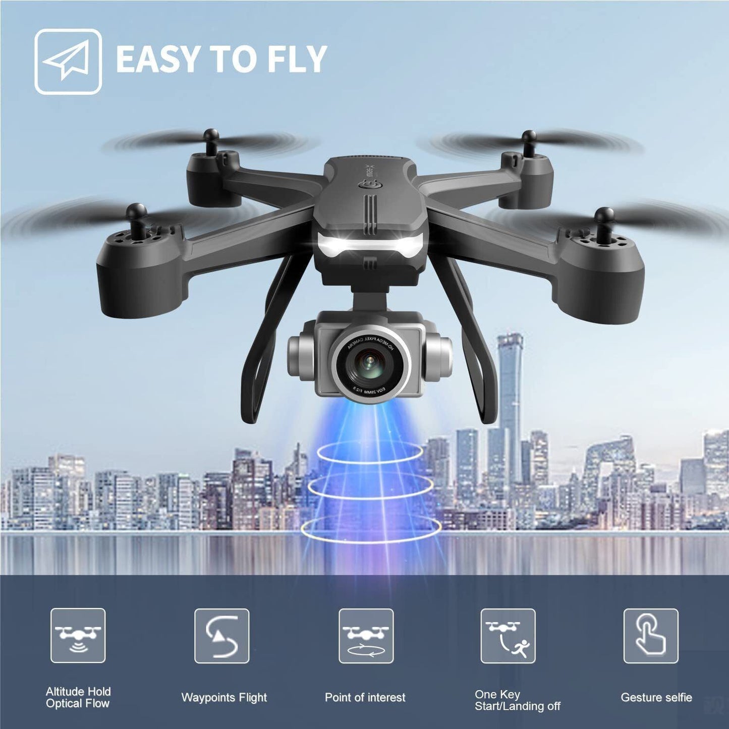 V14 Professional Pet Photography Drone - 6K HD Dual Camera WiFi FPV