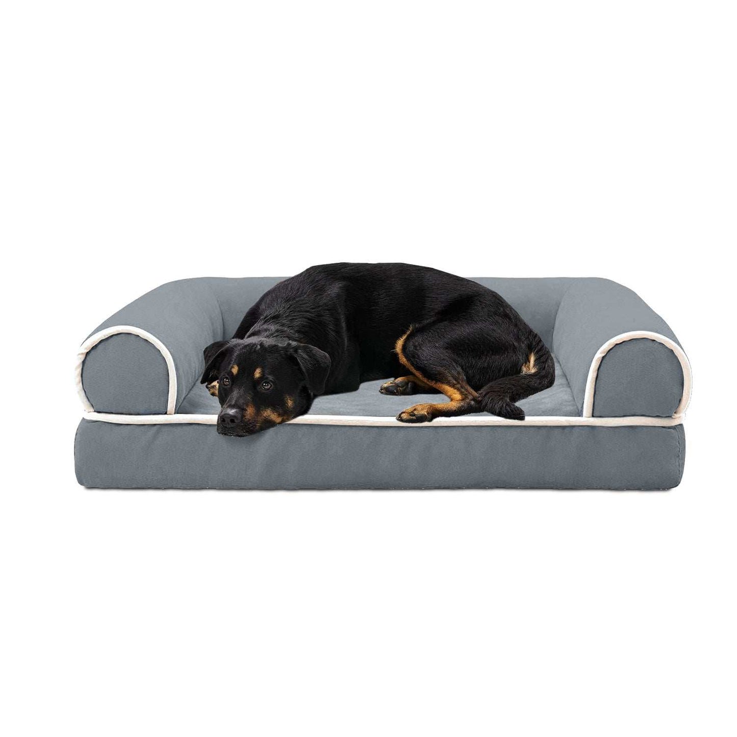 Luxury Dog Bed Sofa - Washable Cover & Memory Foam - Purrfect Pet Haven