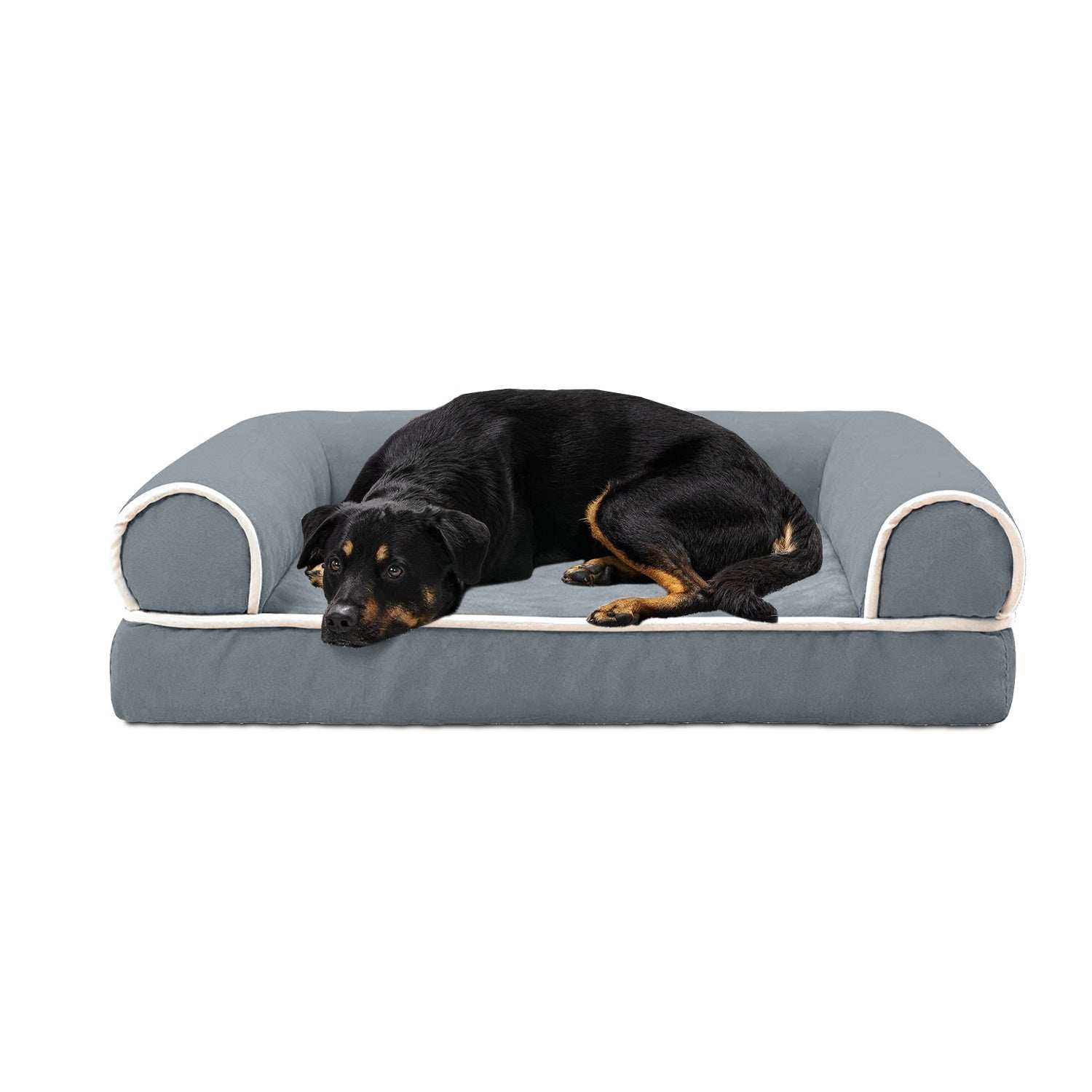 Luxury Dog Bed Sofa - Washable Cover & Memory Foam - Purrfect Pet Haven