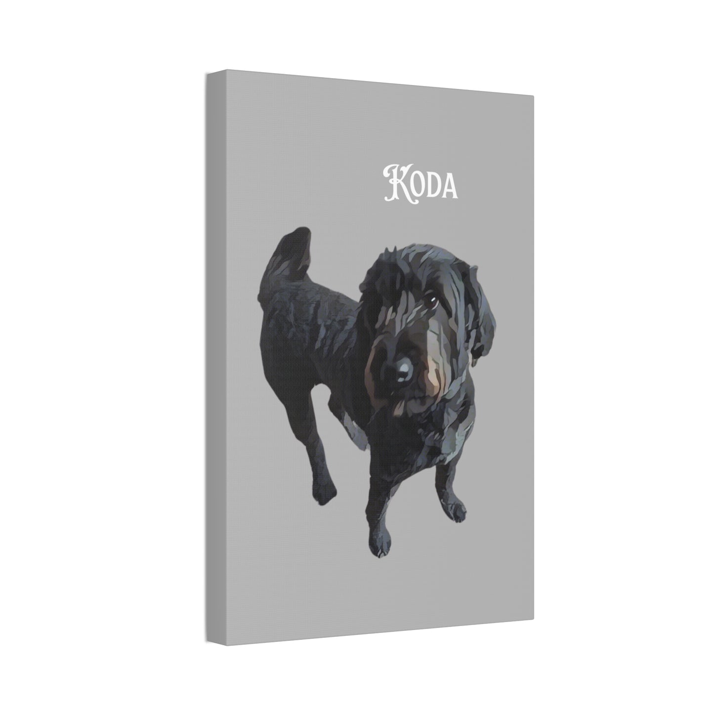 PAW-sonalized Light Grey Canvas Print | Upload Photo~Choose size | Purrfect Pet Haven