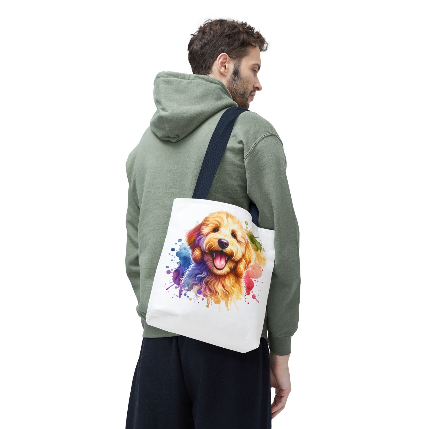 Colorful Goldendoodle Dog Lover Tote Bag - Fun Pet Art for All Occasions | Purrfect Pet Haven