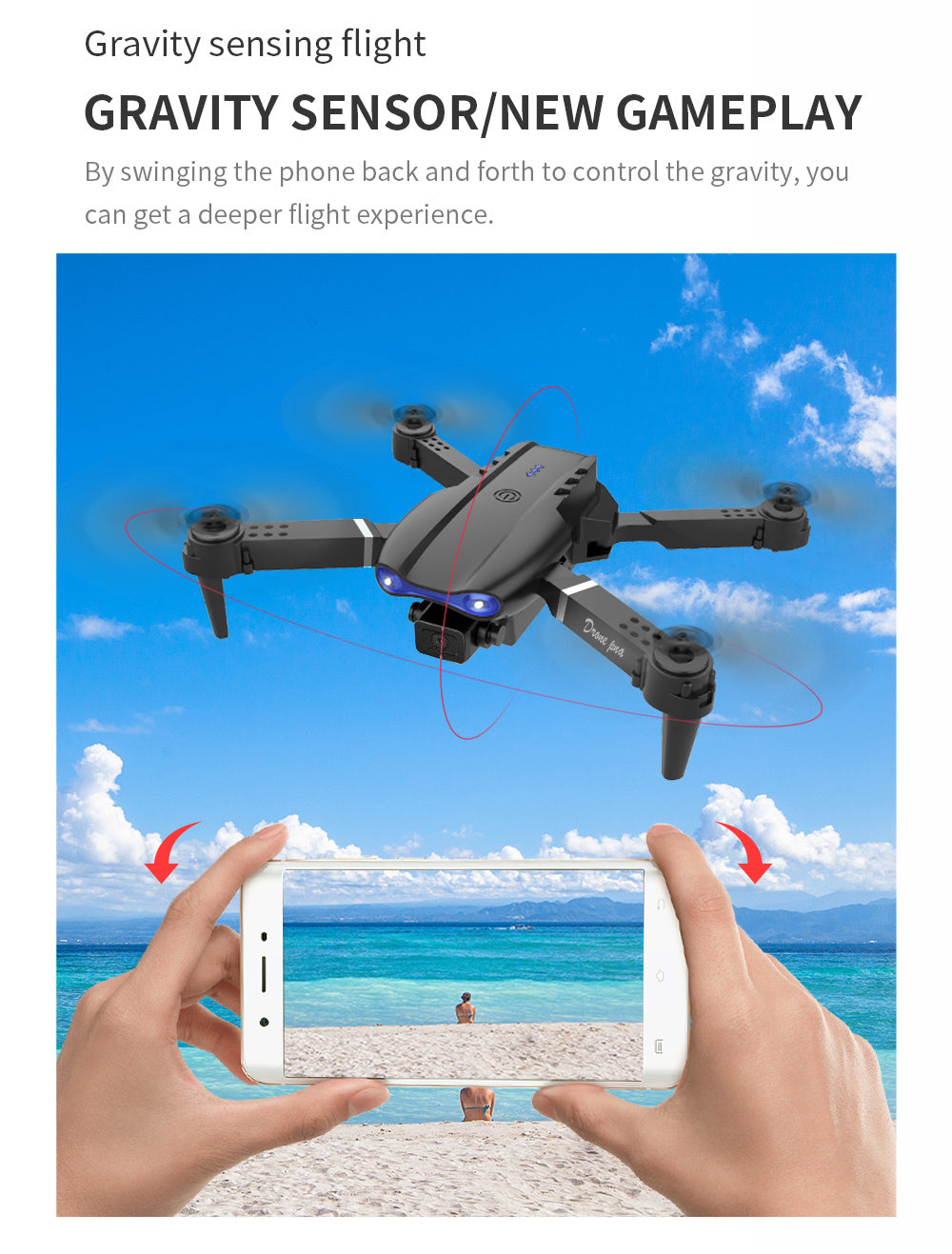E99 Smart Pet Photography Drone - Foldable RC Camera with Real-Time Video