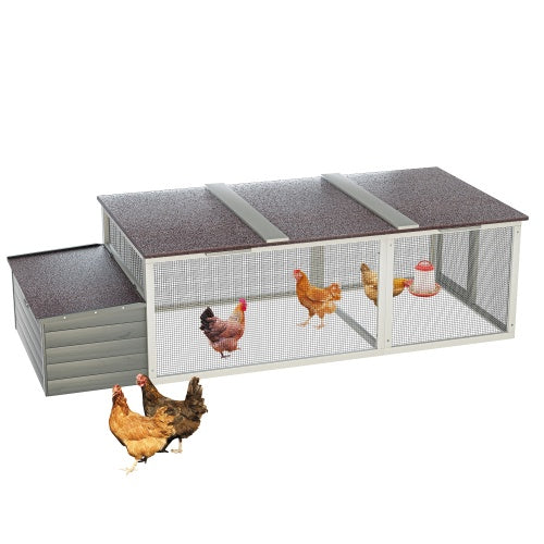 Large Wooden Chicken Coop - 21 Sq Ft with Nesting Box