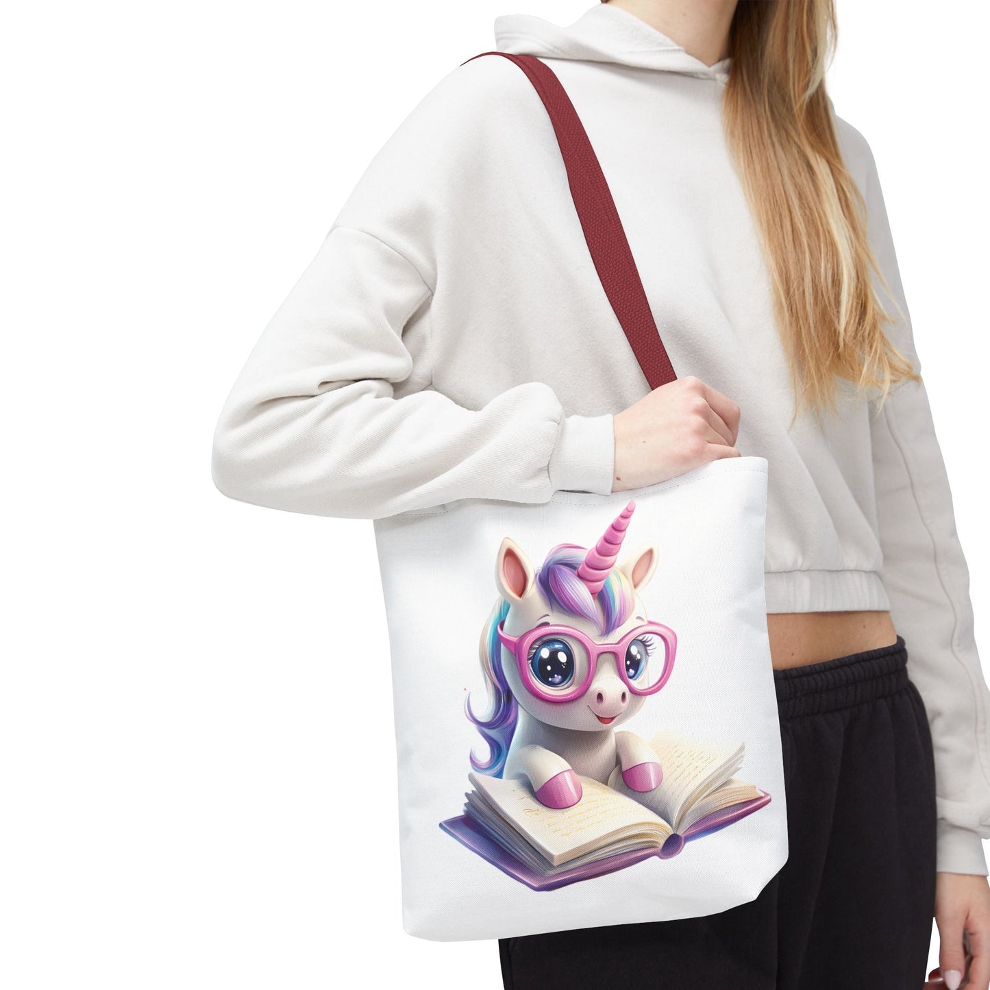 Cute Unicorn Reading Tote Bag - Perfect for Book Lovers | Purrfect Pet Haven