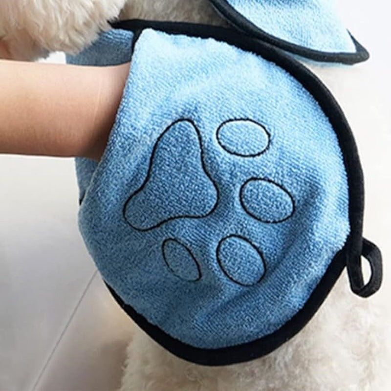 Specially Designed Pet Bath Towel Quickly Absorbs Water - Dogs or Cats