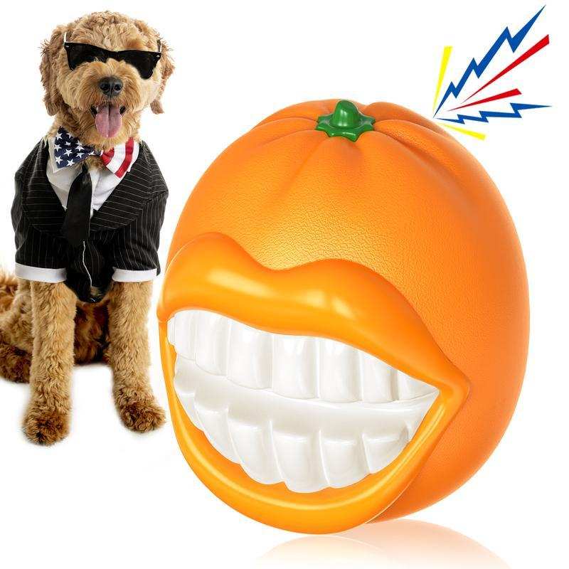 Tough Aggressive Chewers Squeaky Ball for Medium Large Extra Dog Chew Toy - Purrfect Pet Haven
