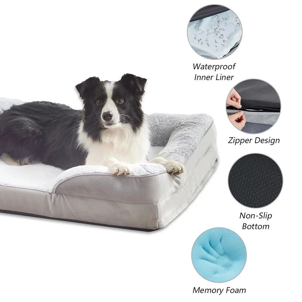 Waterproof Pet Bed - Medium Large Dogs Cats